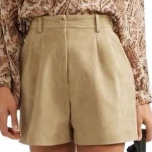 Nili Lotan Roxana Suede Shorts